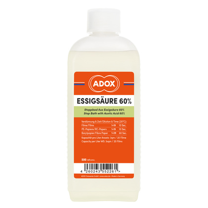 Stop bath 60%  ADOX Acetic Acid 500 ml